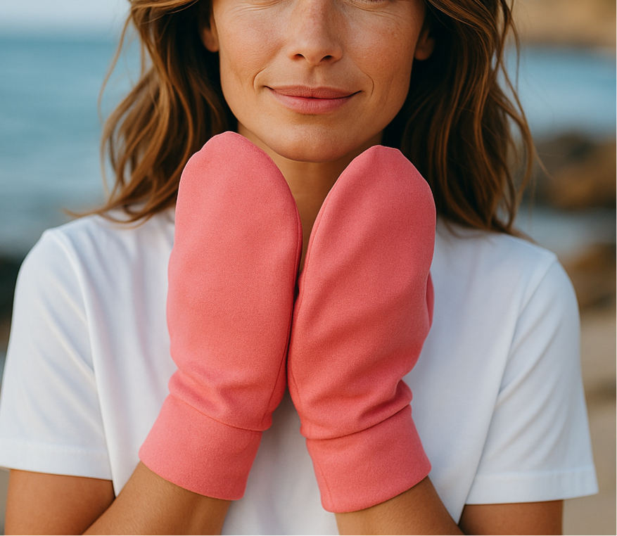 Organic Cotton No-Scratch Mittens – Eczema Relief, Anxiety Comfort & Sleep Aid for Women