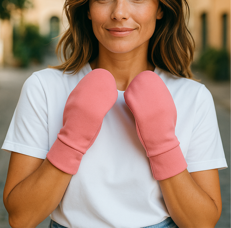 Organic Cotton No-Scratch Mittens – Eczema Relief, Anxiety Comfort & Sleep Aid for Women