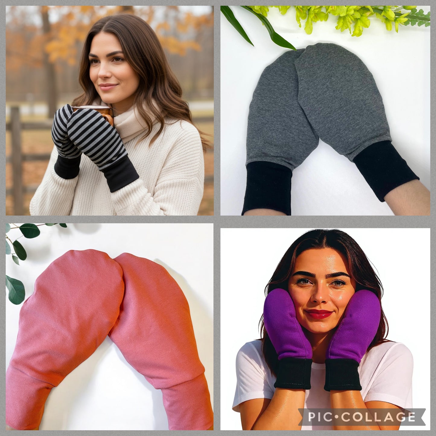 Organic Cotton Eczema Mittens/Soothing Night Cream Application Protection Mitts/Ivory Color