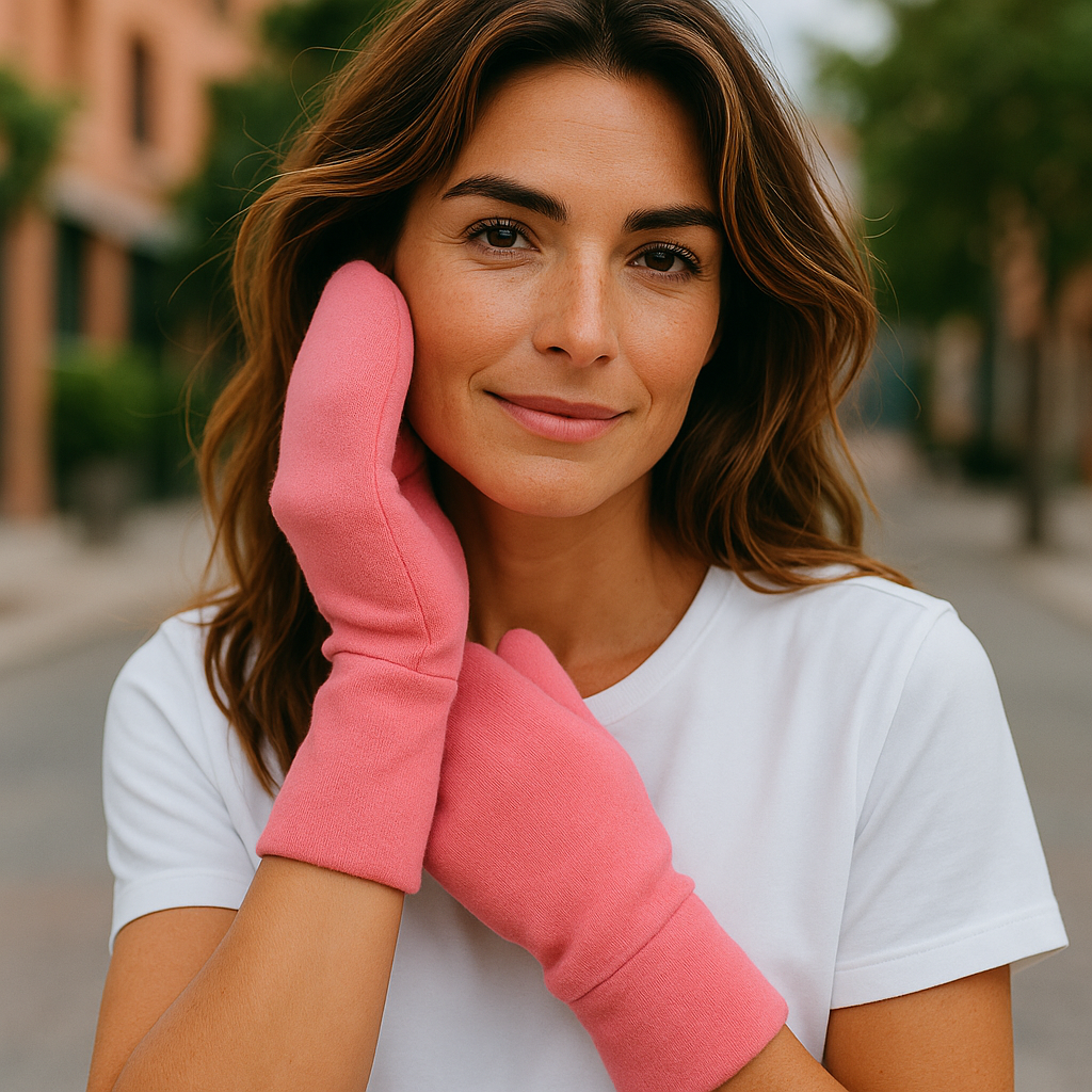 Organic Cotton No-Scratch Mittens – Eczema Relief, Anxiety Comfort & Sleep Aid for Women